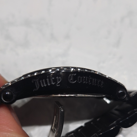 Juicy Couture Black Watch with Mother-of-Pearl Dial